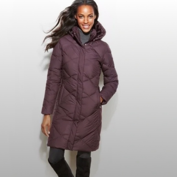 North Face Miss Metro Brown Down Parka-Size Medium - Picture 1 of 4